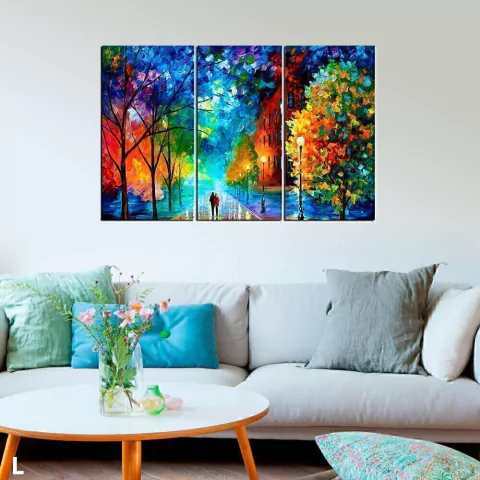 Triptico Afremov - Frescura del frio