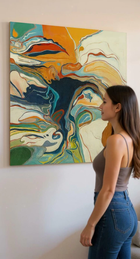 Ecos de Color Mural Abstracto - comprar online