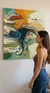 Ecos de Color Mural Abstracto - comprar online
