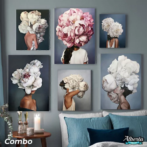 Cabezas de Mujeres Florales y Naturaleza - comprar online