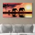 Elefantes Atardecer Mural - tienda online