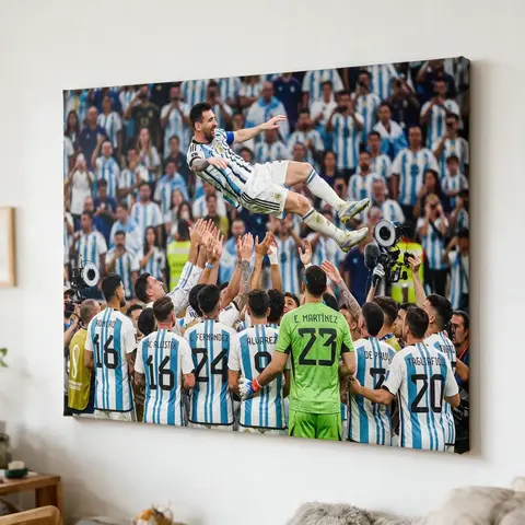 Cuadro Mural SCALONETA Y MESSI