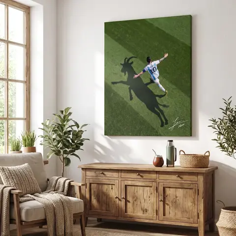 Cuadro Mural MESSI Goat