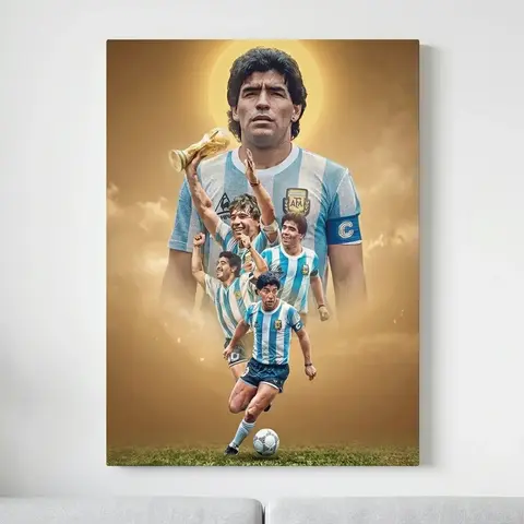 Cuadro Mural Maradona D10S
