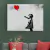 Bansky La Niña y el Globo Mural Minimalista - tienda online