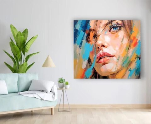 Mural Rostro Abstracto 1,20x1,00