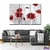 Amapolas Pasión Cuadro Triptico - (stock)