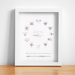 Cuadro AstroNatal 20x25