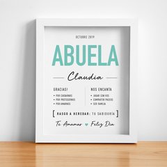 BIO ABUELA/O 20x25 - comprar online