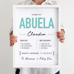 BIO ABUELA/O 30x40 en internet