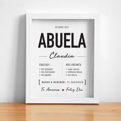 BIO ABUELA/O 20x25 - Luzteca