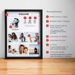 InstaLOVE PAPÁ / ABU 30x40 - comprar online