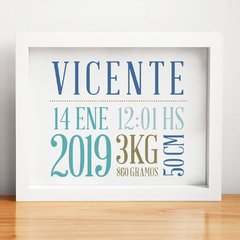 Imagen de CUADRITOS NACIMIENTO · varios colores