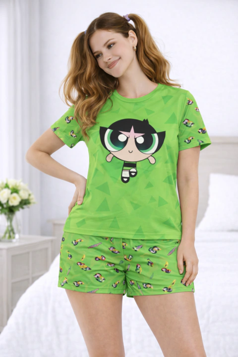 Baby Doll Feminino Adulto Verão Estampa Docinho