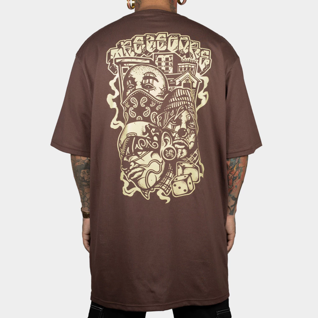 Camiseta Oversized 3 Sábios Marrom