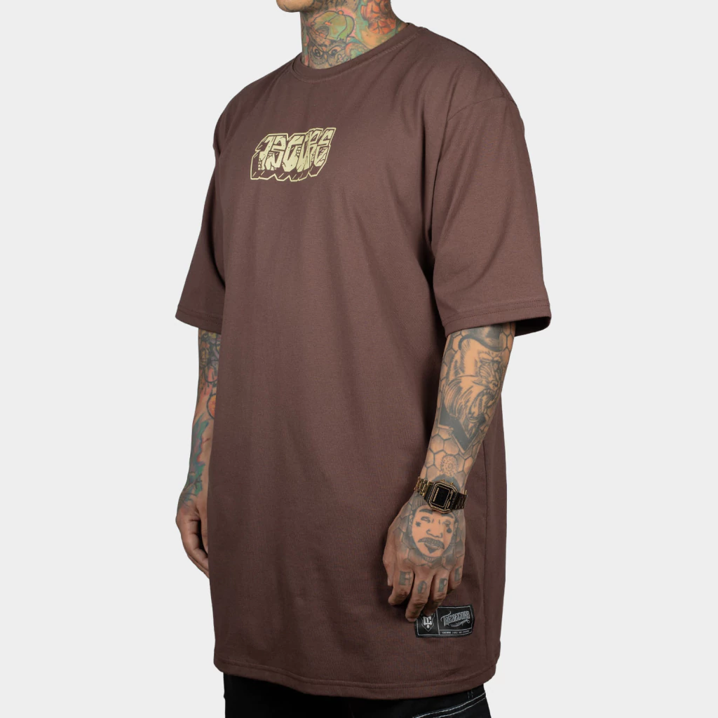 Camiseta Oversized 3 Sábios Marrom