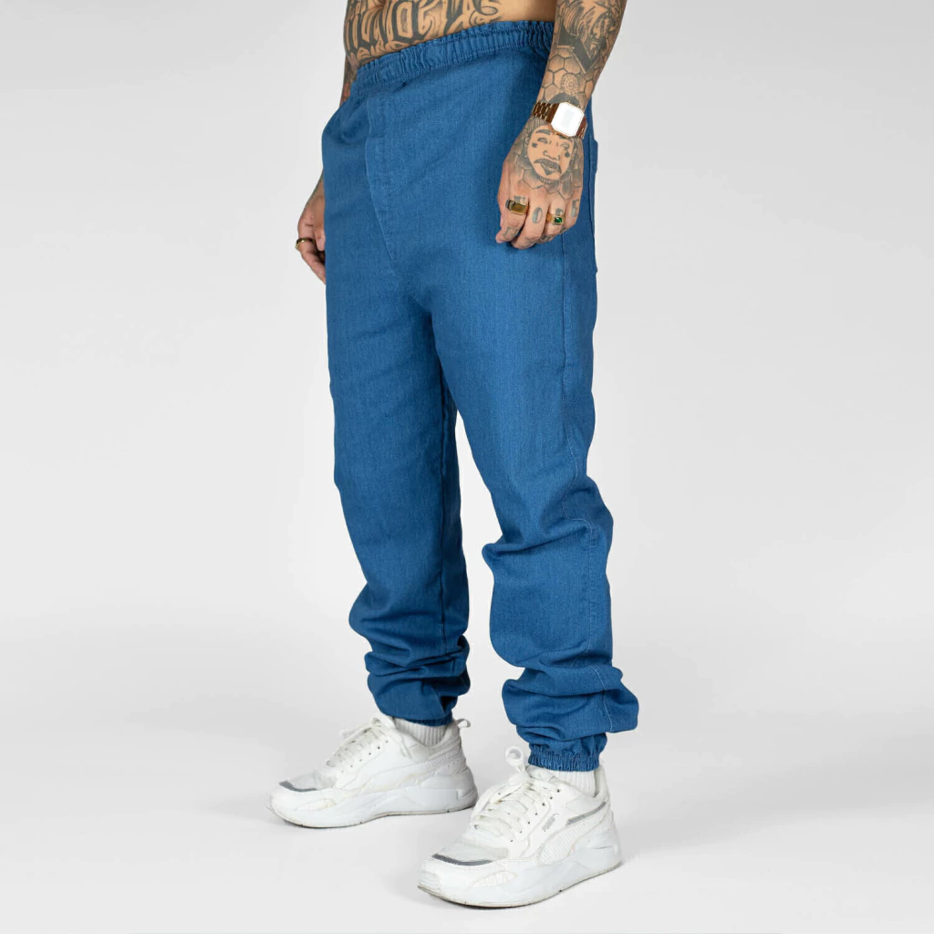 Calça Jeans Jogger Azul