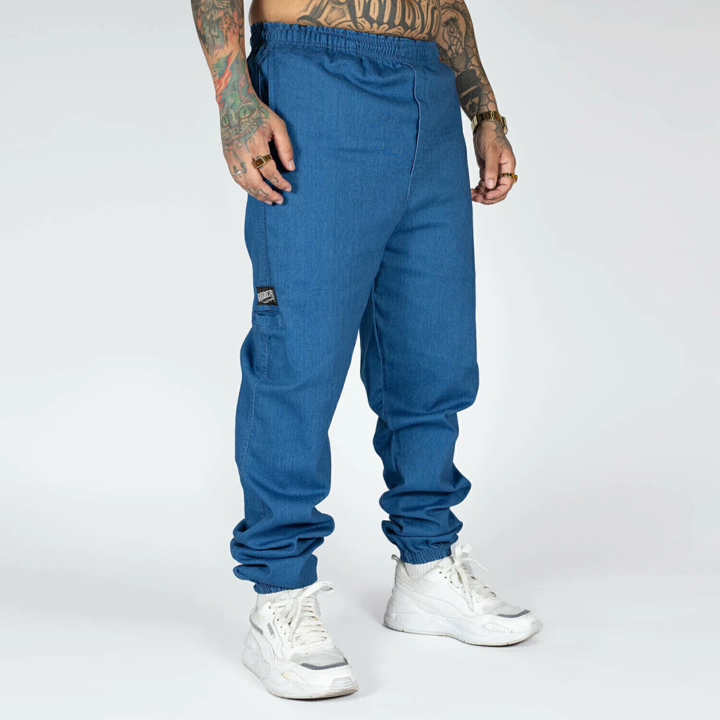 Calça Jeans Jogger Azul