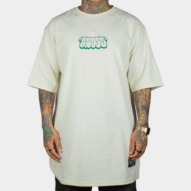 Camiseta Oversized Bomb Style Green Off-white - comprar online