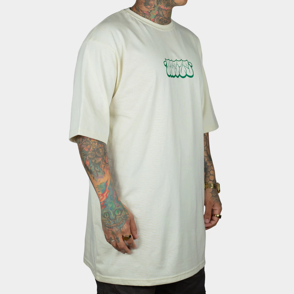 Camiseta Oversized Bomb Style Green Off-white