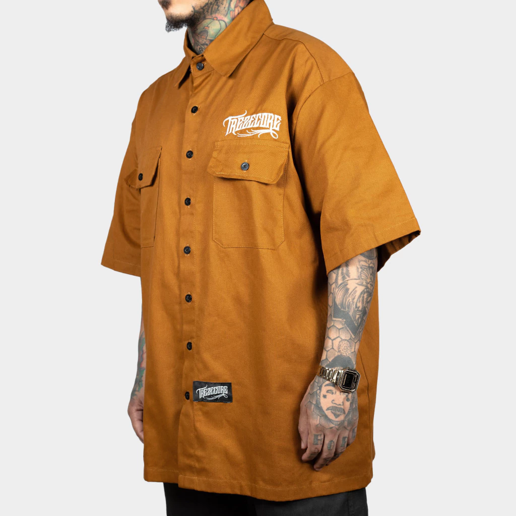Camisa Work Shirt Treze Core - Caramelo