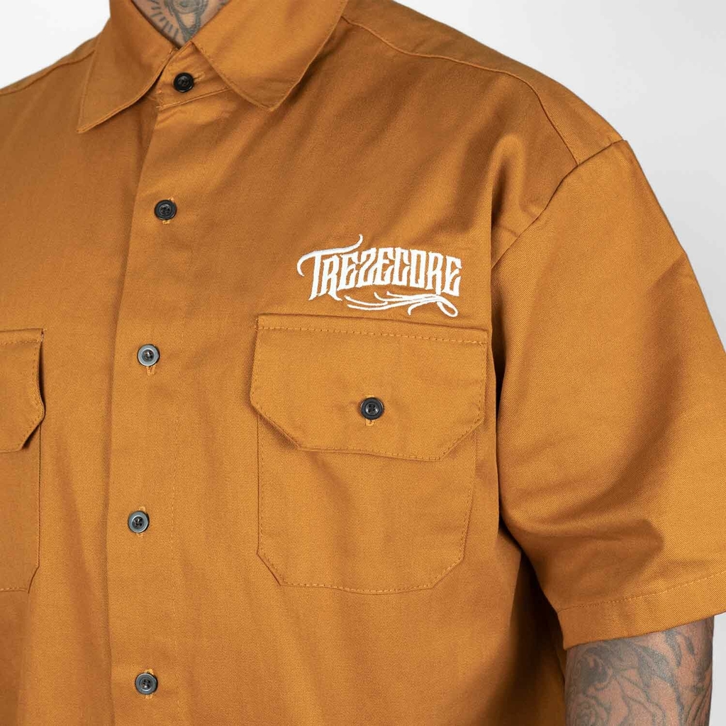 Camisa Work Shirt Treze Core - Caramelo