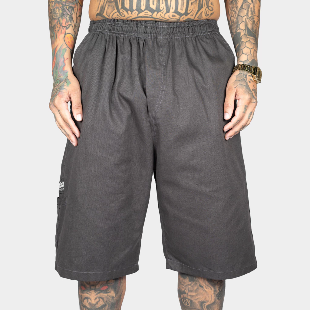 Bermuda Treze Core Cinza Chumbo - Sarja