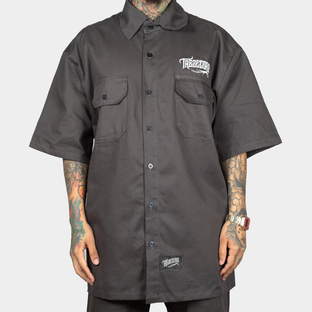 Camisa Work Shirt Treze Core - Cinza