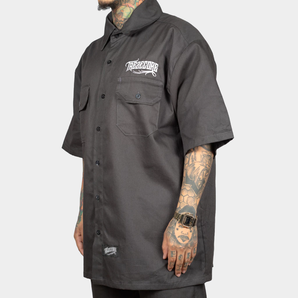 Camisa Work Shirt Treze Core - Cinza