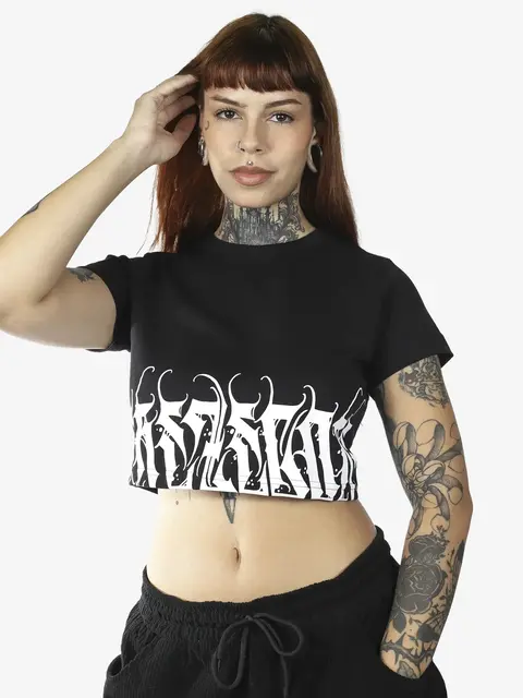 Cropped Treze Crew Preto