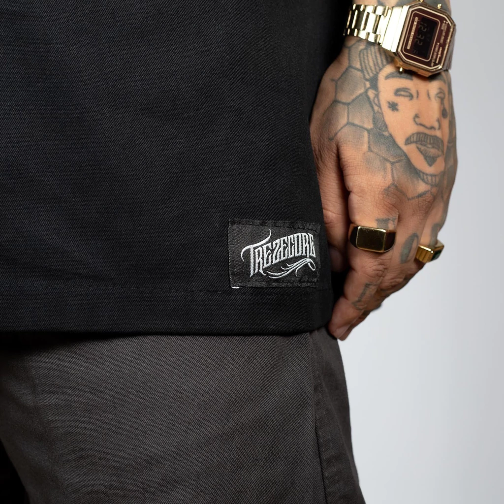 Camisa Work Shirt Preta TC sem Bolsos