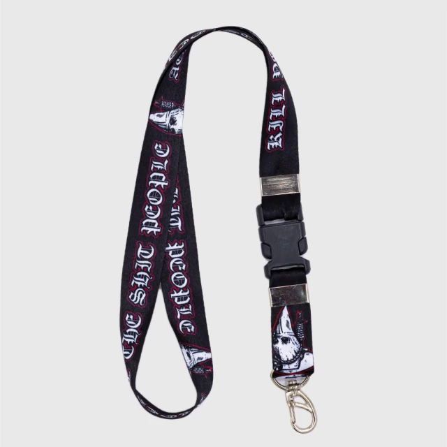 Chaveiro Cordão Preto e Branco Kill Your Local Racist Treze Core