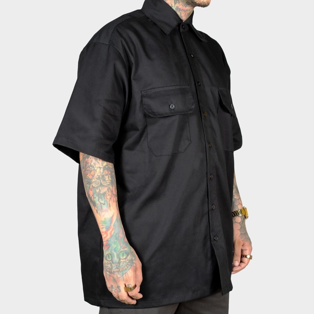 Camisa Work Shirt Preta Lisa