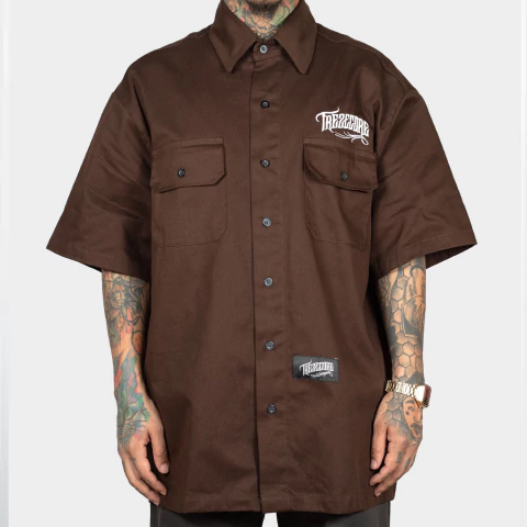 Camisa Work Shirt Treze Core - Marrom - comprar online