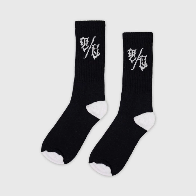 Meia Cano Médio Preta T/C Treze Core