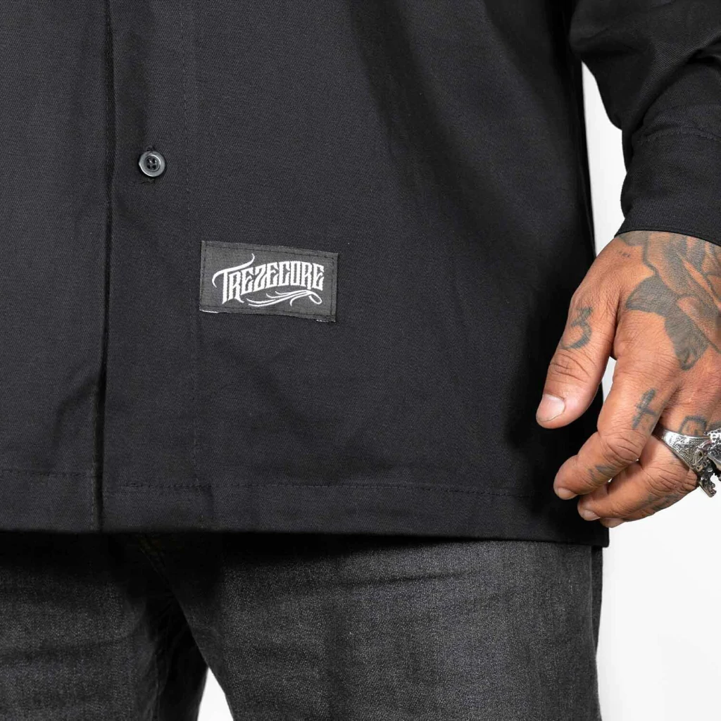 Camisa Work Shirt Treze Core - Manga Longa Preta