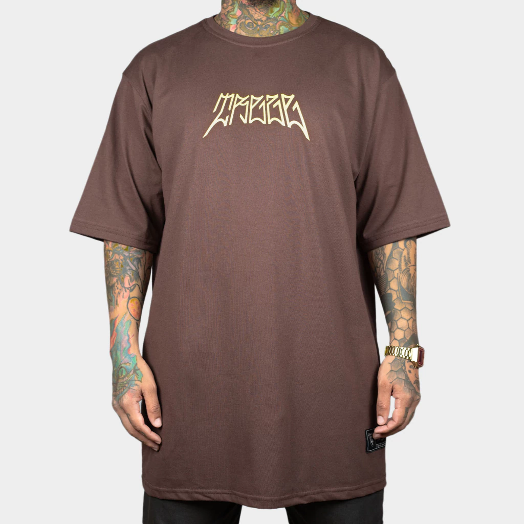 Camiseta Oversized Real Pixo Brown