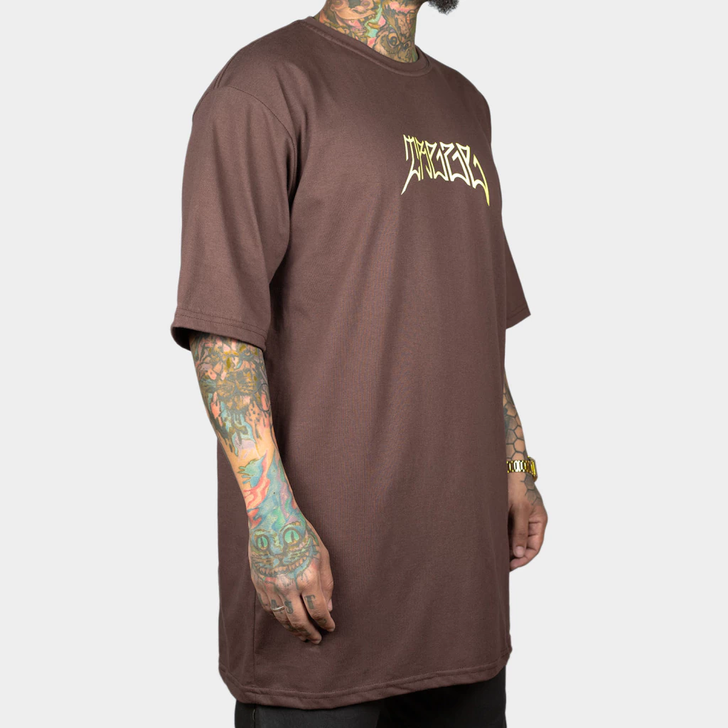 Camiseta Oversized Real Pixo Brown