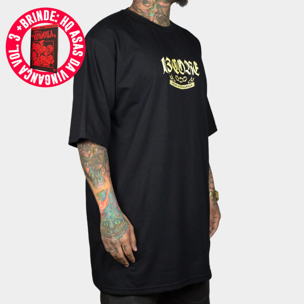 Camiseta Oversized Asas da Vingança - Shaolin Mark