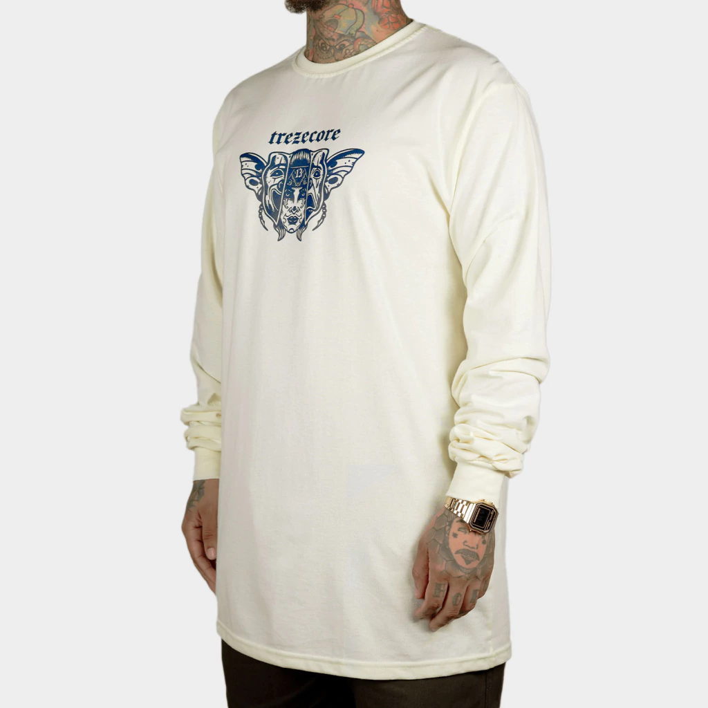 Camiseta Manga Longa Smile Now Cry Later