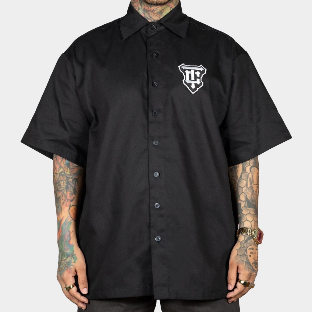 Camisa Work Shirt Preta TC sem Bolsos