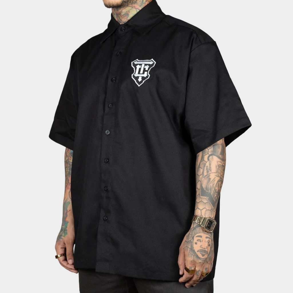 Camisa Work Shirt Preta TC sem Bolsos