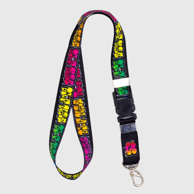 Chaveiro Cordão Colorido Throw Up Treze Core