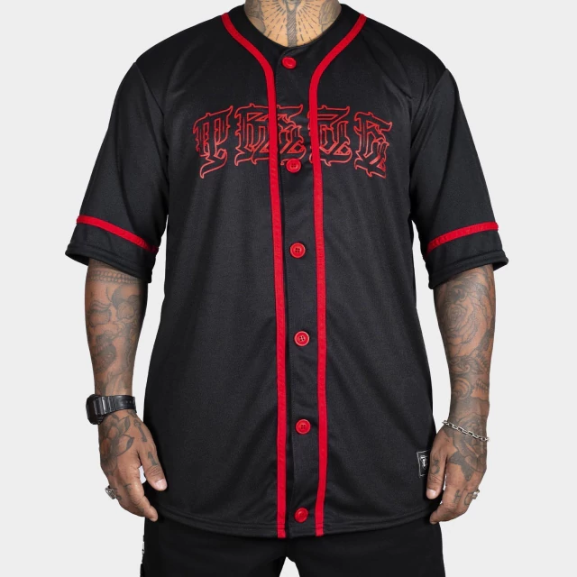 Camisa Jersey Urban Treze - Preta e Vermelha