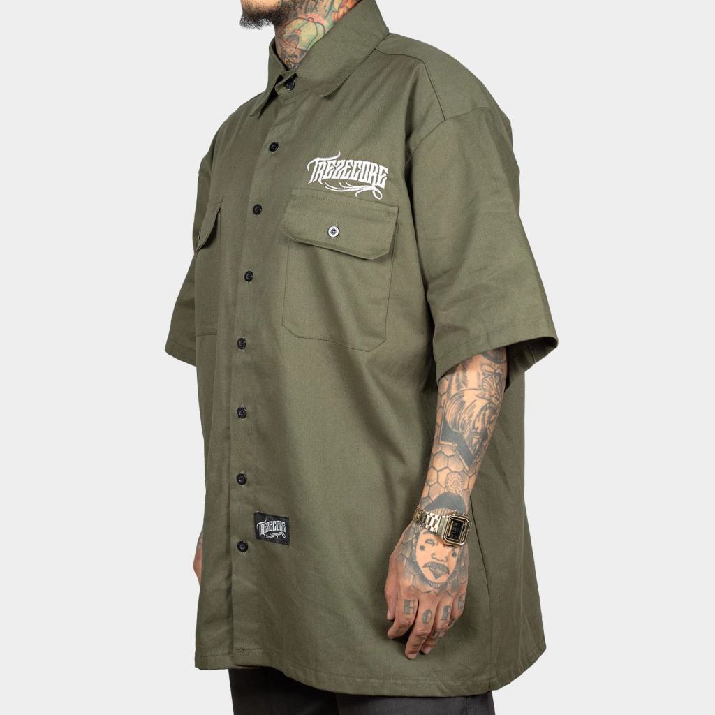 Camisa Work Shirt Treze Core - Verde Musgo