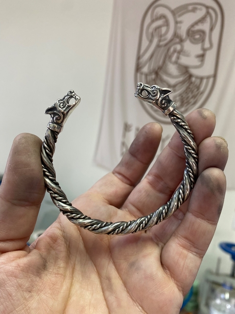 Bracelete Viking {prata - sob encomenda}