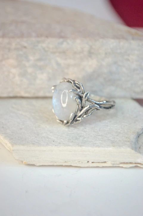 Anel Nascente da Lua {prata - sob encomenda}