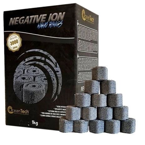 OceanTech Negative Ion Rings Até 3000l Mídia Biológica 1 Kg