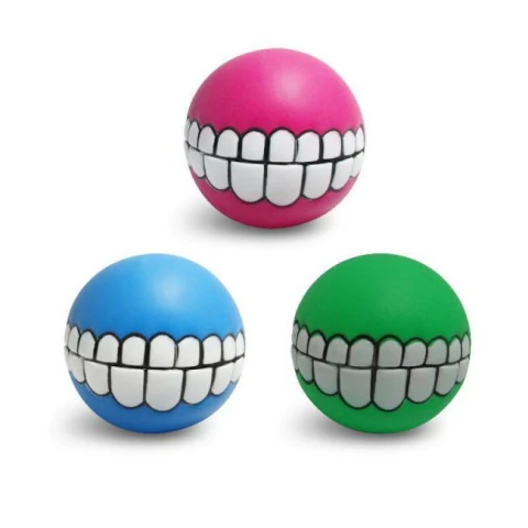 Bola Sorriso Pet para Cães Sonora (apito) - Engraçado