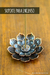 SUPORTE PARA INCENSO - FLOR EM METAL DOURADA